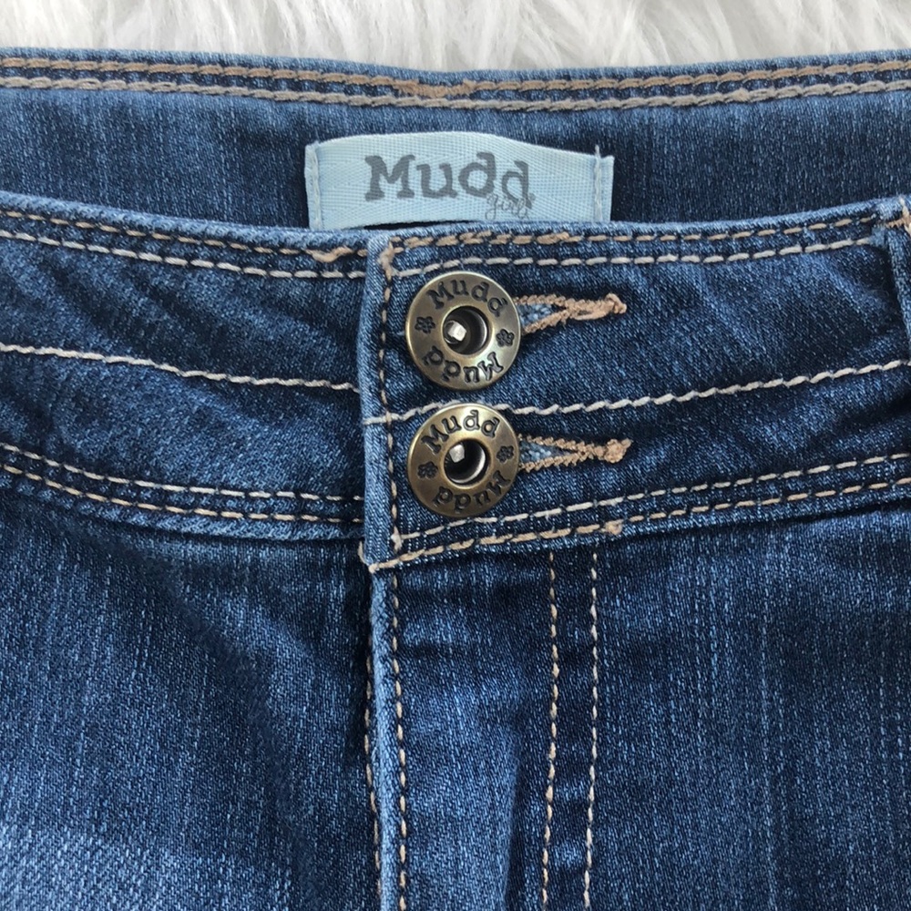 Mudd Midi Denim Shorts - Picture 2 of 3